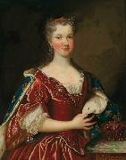 Alexis Simon Belle Portrait of Queen Marie Leszczynska oil painting reproduction